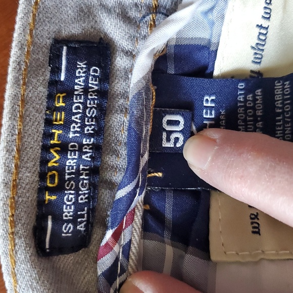 TOMHER Men's Light Gray Button Fly Jeans. Size W34 L32 - Picture 4 of 8